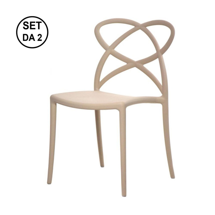 Ivy Bronx Set Of 2 LONG ISLAND Chairs In Polypropylene Wayfair.co.uk